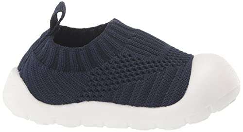 Gerber Unisex Baby Baby Toddler Boy And Girl Stretchy Knit Slip-On Sneaker Navy 6-9 Months #TOP5