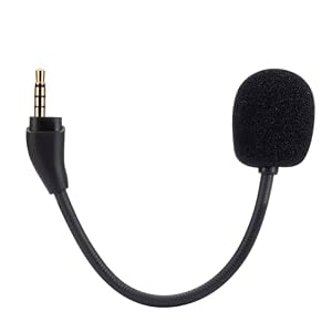 Ersatz-Spielmikrofon für HyperX Cloud III 3 Gaming-Headset, abnehmbares 3, 5-mm-Bügelmikrofon