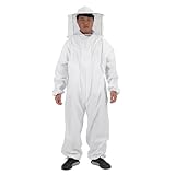 Costume D'apiculteur - Coton, Vêtements D'apiculture | Veste D'apiculture Professionnelle – Combinaison De Protection Complète Avec Voile Rond – Fournitures Apicoles Pour Hommes Et Femmes, Légère, Rés