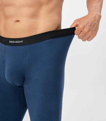 DAVID ARCHY Roupa íntima térmica masculina leve - conforto respirável para clima frio, ideal para us