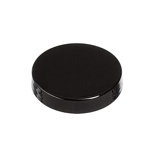 Plastic Smooth Black Lid With a Foam Liner for Jar (24 Pack) (Neck Size 70-400)