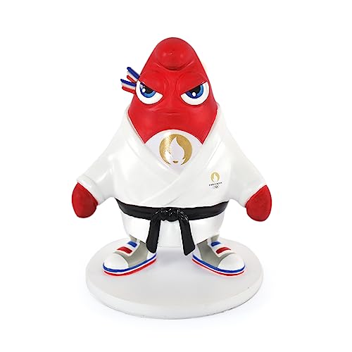 Doudou et Compagnie JO2511 Licence JO Paris 2024 - Figura de Pose de los Juegos Olímpicos y Paralímpicos, Figura de Mascota de Judo, 11.5