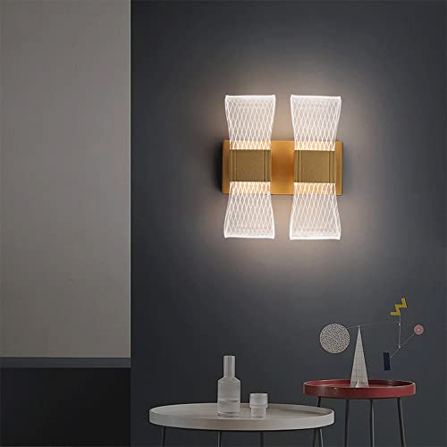 Applique murale moderne LED créative acrylique double éclairage au design géométrique - 3
