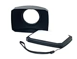 52mm 16:9 Screw Mount Rectangular Wide Angle Lens Hood + W/B Cap for 52 mm Lens Camcorders