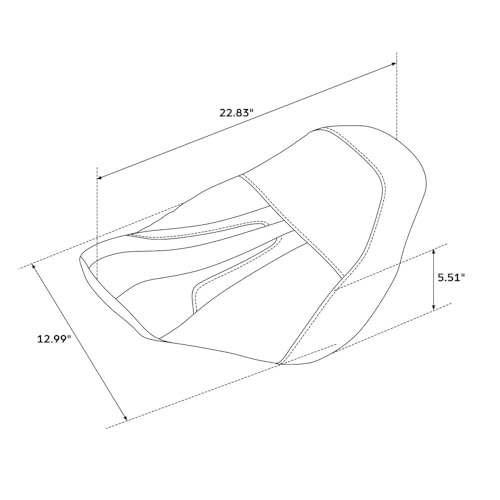 Sillín delantero premium para Sport Glide y Softail con acabado resistente 2