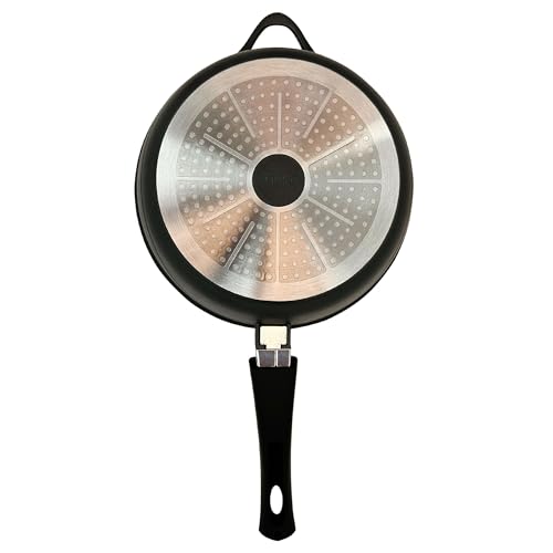 briebe Induction Cookware Set 10 Pieces, 3 Cast Aluminium Casseroles Dish + 2 Frying Pans, Non-Stick ILAG Granitec PFOA-Free, Set of Pots and Lids Glass, Silicone Gloves, Ceramic Hob, Gas, Oven - Image 20