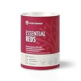 Essential Reds Pulver 360g | Superfood aus roten Beeren und Gemüse | rote Beeren, Antioxidantien, essentielle Aminosäuren und Vitalstoffe | für 60 Tage | Achterhof