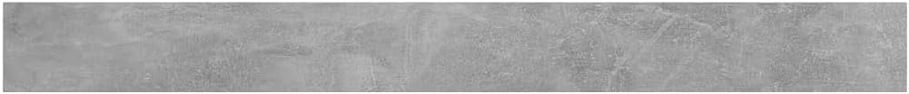 Floating Shelf Wall Mounted Replacement, Wall Shelf Display Wall Storage Shelf Bookshelf Boards 8 pcs Concrete Gray 39.4"x3.9"x0.6" Chipboard