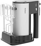 600W Powerful Hand Mixer Electric 10 Speed Powerful with Turbo | Kitchen Handheld Mixer for Baking Cake Lightweight & Personal with Egg Baking Beaters Dough Hooks, Whipping Mixing Cookies
