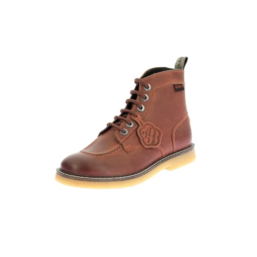 Kickers Kick Legendary, Botas Cortas al Tobillo Mujer, Rojo Terracota, 36 EU