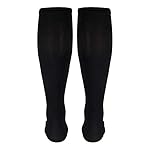 Truform Compression Socks, 30-40 mmHg, Men's Dress Socks, Knee High Over Calf Length, Black, X-Large - Image 3