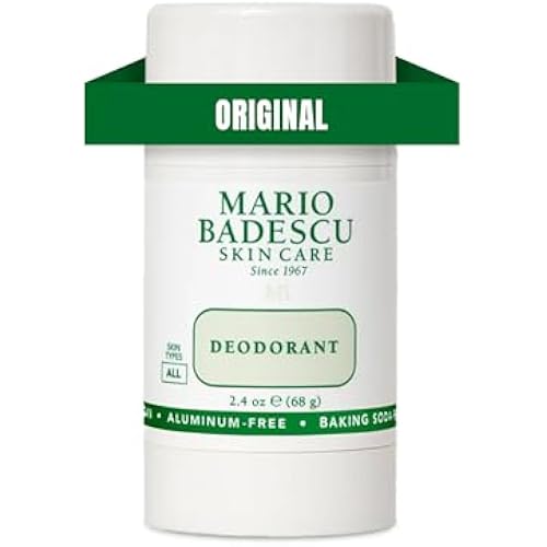 Mario Badescu Aluminum Free Deodorant for Women & Men | Baking Soda & Paraben Free | Underarm Odor Protection for All-Day Freshness | Gentle on Skin | Nourishing Botanical Blend