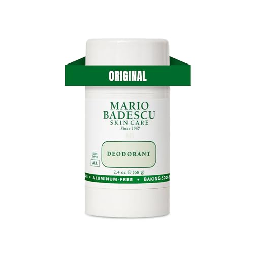 Mario Badescu Aluminum Free Deodorant for Women & Men | Baking Soda & Paraben Free | Underarm Odor Protection for All-Day Freshness | Gentle on Skin | Nourishing Botanical Blend