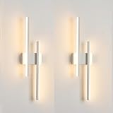 Photo Gallery sxhzly applique da parete interno moderno, 2 pezzi 16w 50cm lampada da parete led,luce calda 3000k lampade da muro per camera da letto, soggiorno, scale e corridoio Photo Gallery sxhzly applique da parete interno moderno, 2 pezzi 16w 50cm lampada da parete led,luce calda 3000k lampade da muro per camera da letto, soggiorno, scale e corridoio