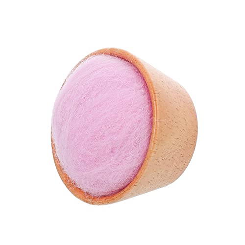 Beatifufu Half Circular Sewing Box Wool Pin Cushion for Sewing Needles Needle Pin Cushion DIY Crafts