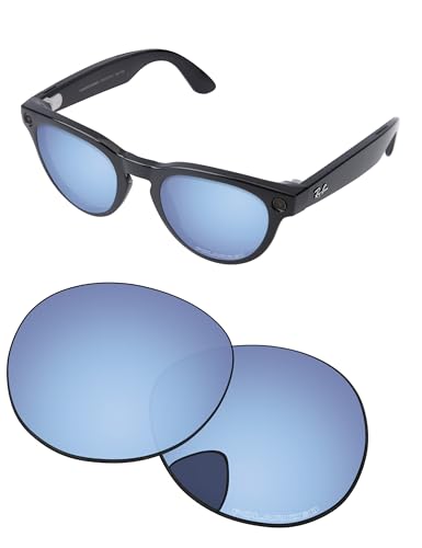 Image of Replacement Lenses for Ray-Ban Meta Headliner RW4009 & RW4013 50mm AI Glasses - Photochromic, Anti Blue Light Lens
