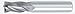 Carbide End Mill, 404BN, 3.5mm D, 12mm Cut
