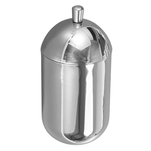 Contenedor de bolas de algodón de acero inoxidable resistente al polvo para dormitorio 2