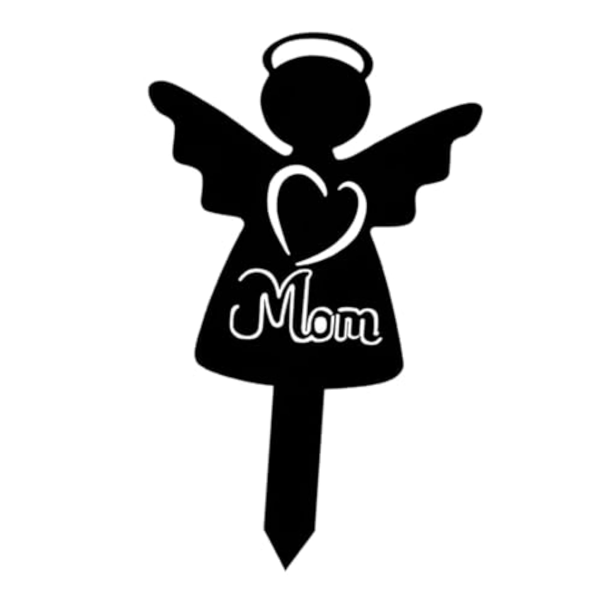 Garden Stake Acrylic Loved Person Angel Memorial Stake