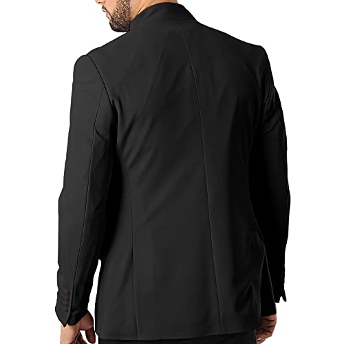 THWEI Mens Casual Suit Blazer Jackets Stand Collar Business Sport Coats3