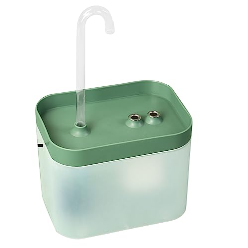 Fuente de agua automática para gatos 1.5L USB verde