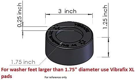 Washer anti vibration anti walking pads