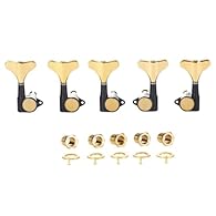 KAISH sealed bass tuning keys, compatible with most Ibanez/Yamaha/Schecter/Warwick/Washburn and other similar style electric/acoustic basses with a headstock tuner hole size of 14mm (9/16") 18:1 Tuning Ratio for excellent tuning accuracy and minimal ...