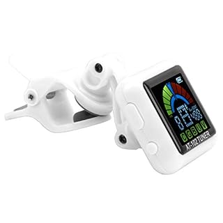 Accordeur de guitare numérique LCD à clipser rechargeable par USB pour guitare électrique, ukulélé, violon (blanc) – Image 5