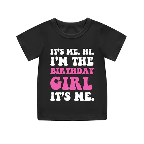 Image of Birthday Girl Shirt Girls 1st-14th Birthday Outfit Teen Toddler Baby Cute Short Sleeve T-Shirt