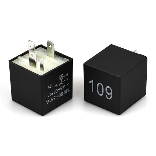 VehiclePro 2-Pack 1J0 906 381 A Main Power Supply Relay 109,Power Supply Relay 109 Compatible with VW Bora Golf MK4 Beetle Polo A3 Octavia TDI