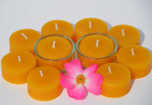 Figura Santa 10 Teelichte aus zertifiziertem Bienenwachs mit 2 Gläschen zum Nachfüllen. Ökologisches Starterset Cover