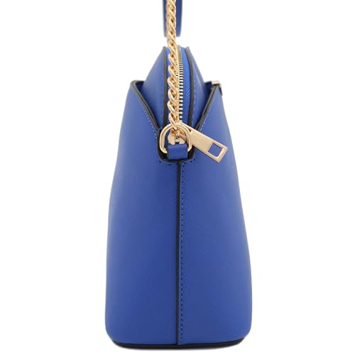 Image of FashionPuzzle Saffiano Small Dome Crossbody bag with Chain Strap