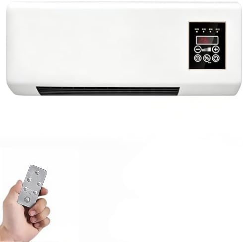 Mini condizionatore d'aria, rapido doppio modo a doppia modalità Supporto a parete portatile Ac con telecomando e timer, raffreddamento intelligente, ventola di raffreddamento di funzionamento silenzi