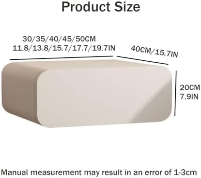 Minimalist Wood Floating Bedside Table - Light Luxury Hanging Nightstand with Small Storage, Perfect for Living Room and Any Room Décor.