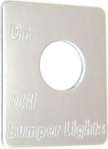 GG Grand General 68466 Stainless Steel Bumper Lights Switch Plate for Peterbilt 370 & 359 Series