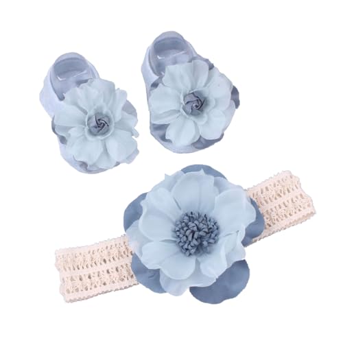 Baby Lace Headband Floor Socks Newborn Anti-Slip Socks Lace Hairband Newborn Hair Accessories Infant Shower Photo Props Wide2