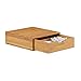 Relaxdays, Naturalna skrzynka z szufladami bambus, organizer do szuflad, naturalny wygląd, organizer biurowy, wys. x szer. x gł. x wys. x gł. 10 x 29,5 x 30 cm, 1 przegródka