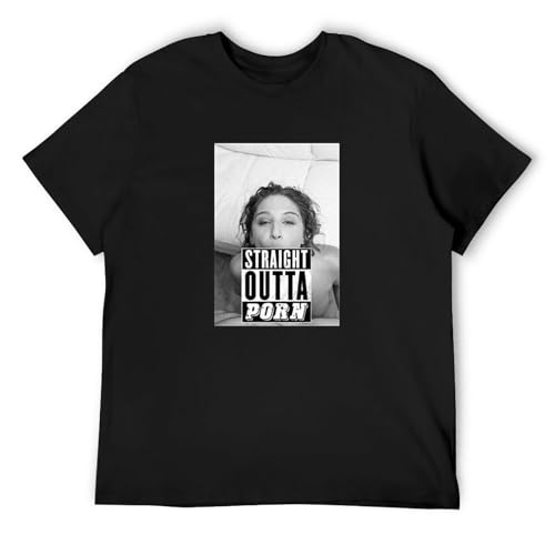 Abella Danger Straight Outta Vintage T Shirt Short Sleeve Funny Top Black XL