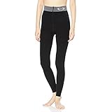 [グンゼ] 着圧レギンス RIZAP ライザップ カロリー消費アップ あったかレギンス ハイウエスト ウォームタイプ 10分丈 レディース ブラック M-L