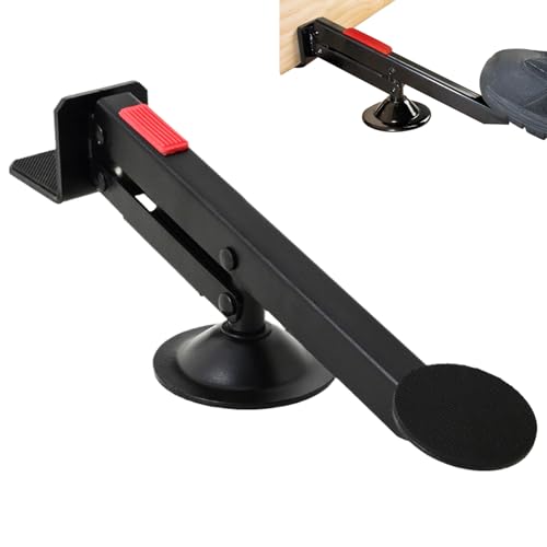 Tyinerc Elevador de puerta – Robusto soporte de suelo y alfombra – Regulador de altura giratorio 360° para renovación de paneles de yeso y moqueta
