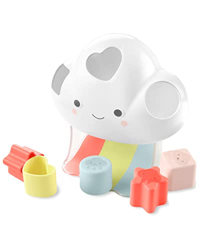 Image of Skip Hop Shape Sorting Toy with Shapes and Feelings, Shape Sorting Baby Toy, Silver Lining Cloud