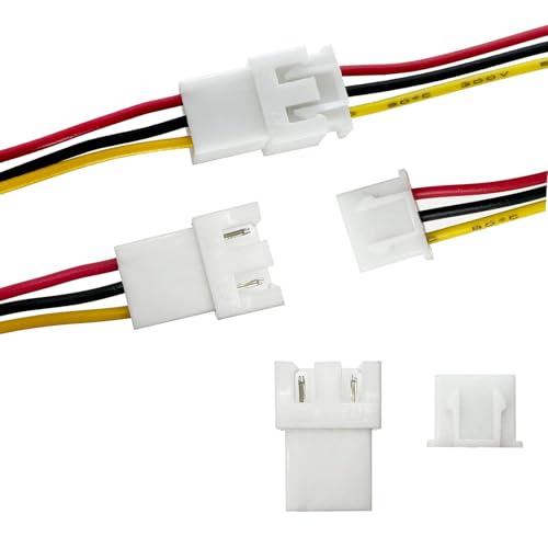 PENGLIN 40 unidades JST XH2.54 mm 3 Pin Conector y Hembra con Cable de 100 mm, 3 pines macho y hembra adaptador