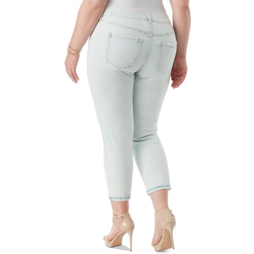 Jessica Simpson Womens Mika Best Friend Relaxed Fit Jeans, Enlighten, 22 Plus3