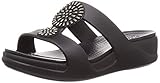 Crocs Monterey Diamante Slip-On Wedge Black 6