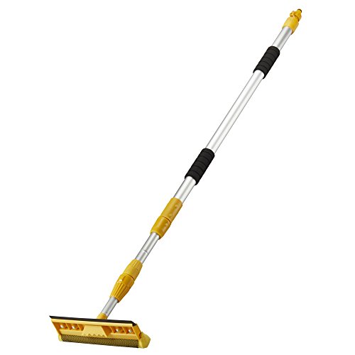 Easy Clean Telescopic Cleaning Hose Brush Set Extendable 2-in-1 with Window Cleaning Head