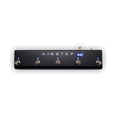 XSONIC Airstep Kat Edition KATANA MkII & I Footswitch with 5 Footswitches, 2 Control Modes(Change Presets, Toggle Effects), 300H Playtime, Modify Amp sound with BTS App for iOS and Android, Wirelessly
