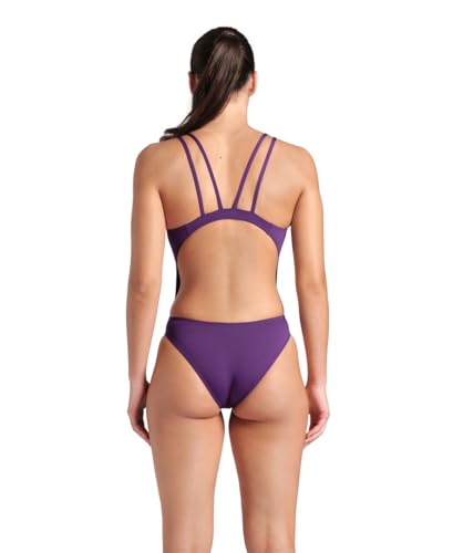 Image of Arena Womens Solid Team Swimsuit Tech Back Multi MaxLife Open Back Bathing Suit Athletic Swimwear