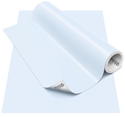 VViViD DECO65 Matte Pastel Powder Blue Permanent Adhesive Craft Vinyl for Cricut, Silhouette & Cameo (24" x 150ft)