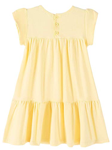 Image of Youwon Girls Dress Short Sleeve Solid Color Tunic A-Line Tiered Swing Dress 2-6 7-16