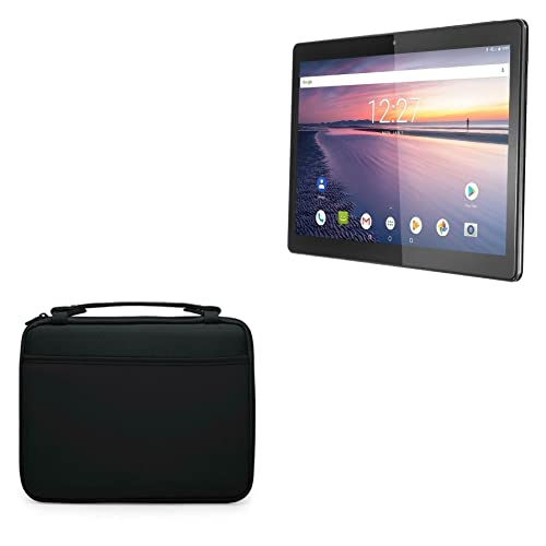 BoxWave Case Compatible with Chuwi Hi9 Air - Hard Shell Briefcase, Slim Messenger Bag Briefcase Cover Side Pockets - Jet Black